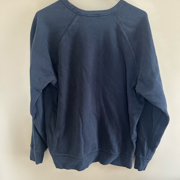 Lands’ End Men’s Crewneck Sweatshirt | Size L | Navy Blue - Picture 3 of 3